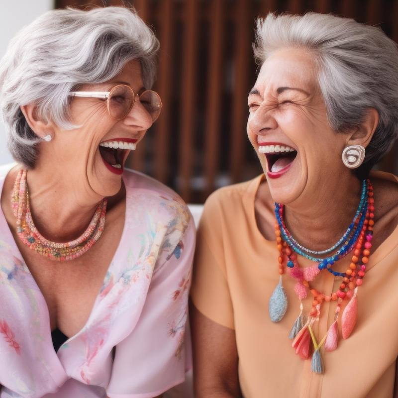 A supportive companionship moment between two women